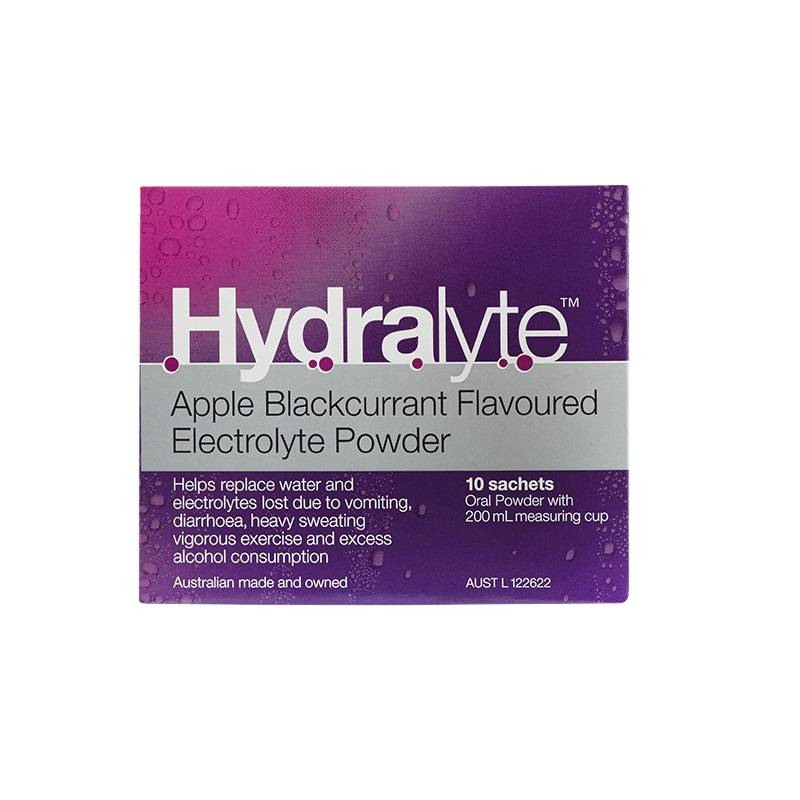 Hydralyte Apple Blackcurrant Sachets 10pk