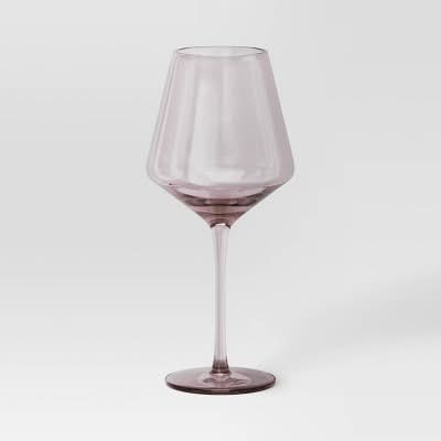 Threshold Stemmed Wine Glass 19.6 oz, Pink