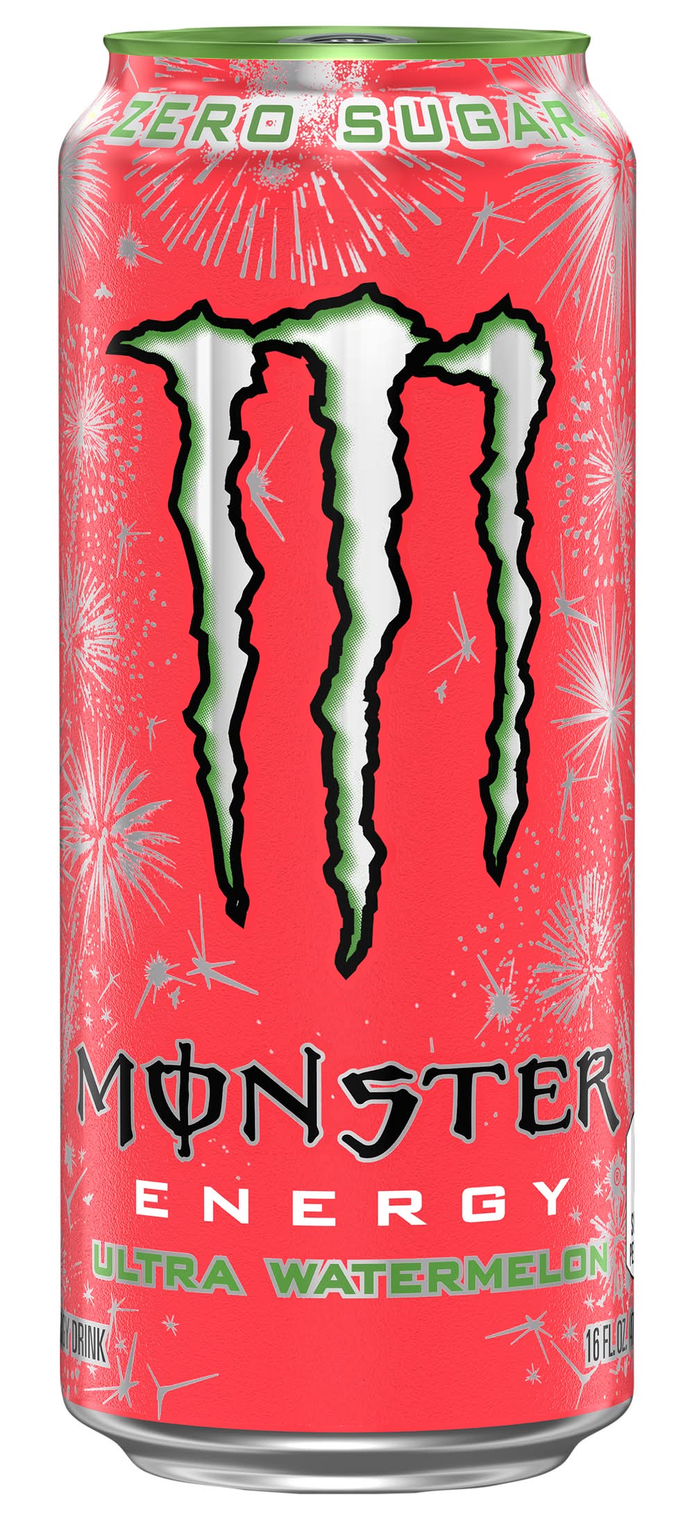 Monster Ultra Zero Sugar Energy Drink, Watermelon (16 fl oz)