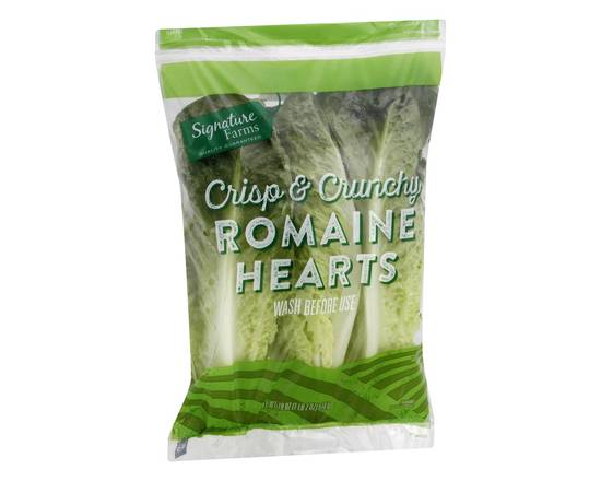 Order Signature Farms · Crisp & Crunchy Romaine Hearts (18 oz) food online from Safeway store, Butte on bringmethat.com