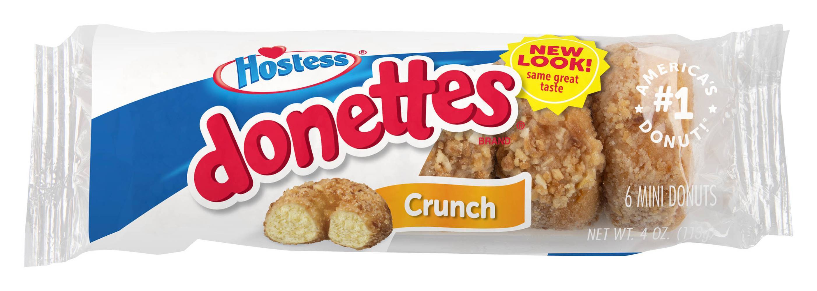 Hostess Donettes Crunch Mini Donuts (4oz, 6 ct)
