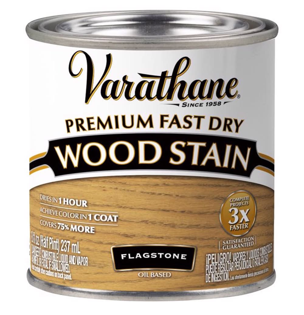 Varathane Flagstone Oil-Based Urethane Modified Alkyd Fast Dry Wood Stain 1/2 Pt
