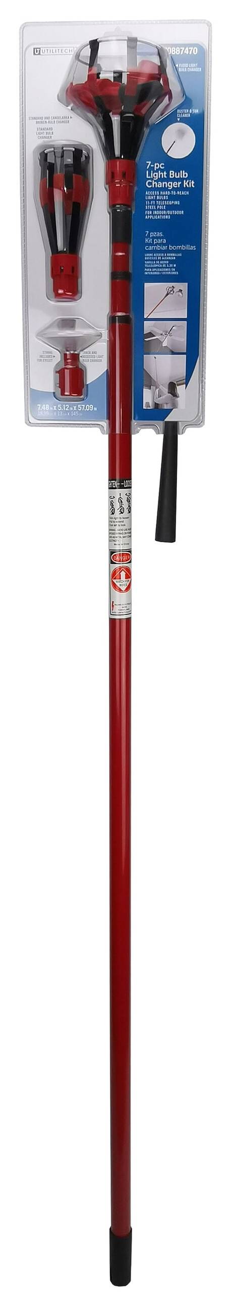 Utilitech 11-ft Steel Light Bulb Changer | PT-006-R