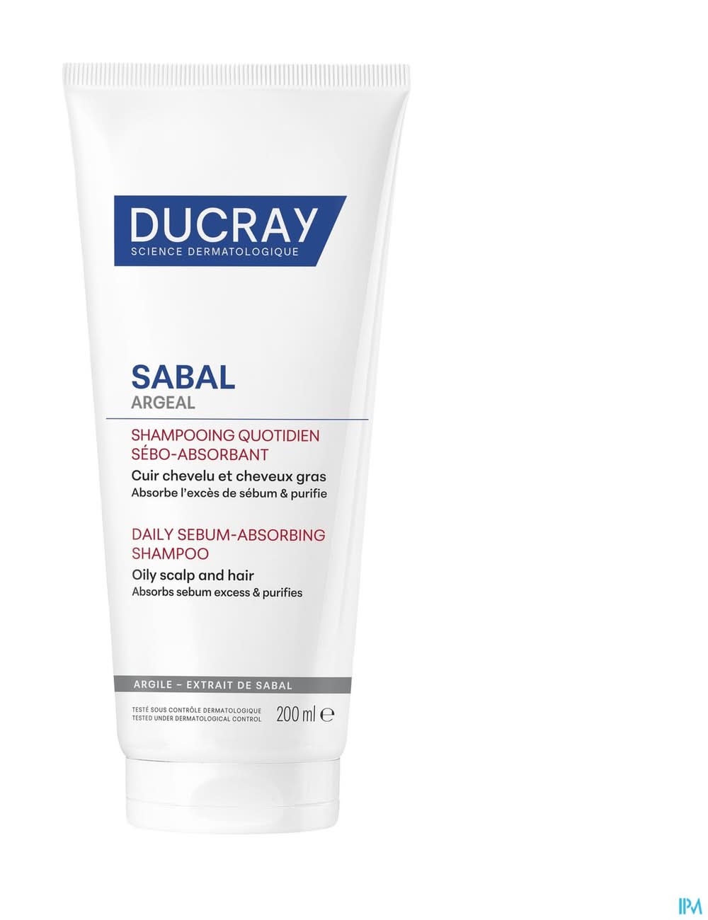 Ducray Sabal Argeal Shampooing Quotidien Sebo-absorbant Nouveau 200ml