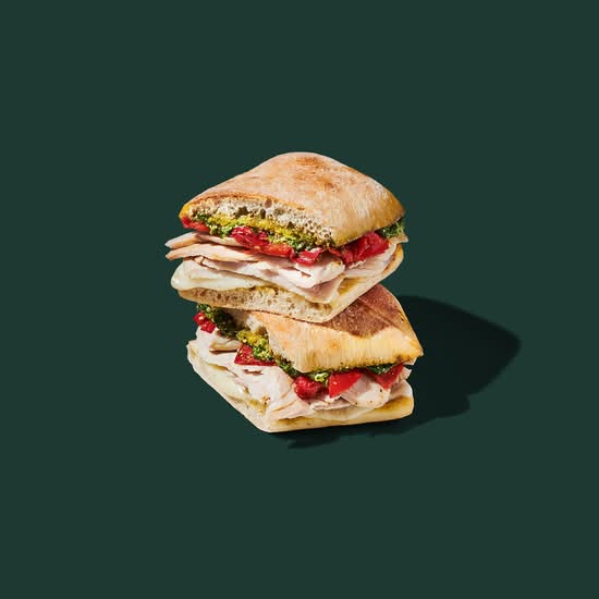 Turkey, Provolone & Pesto on Ciabatta