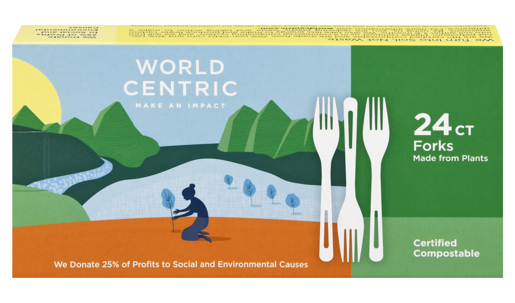 World Centric Plant Made Forks, White (24 ct)