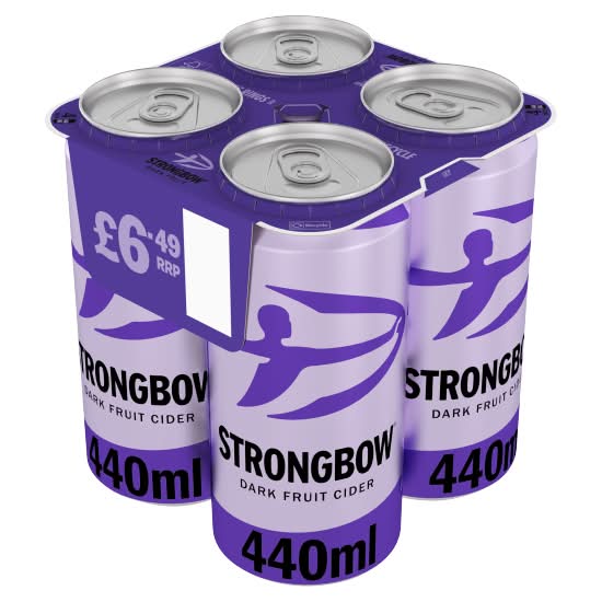 Strongbow Dark Fruit, Cider (4 x 440ml)