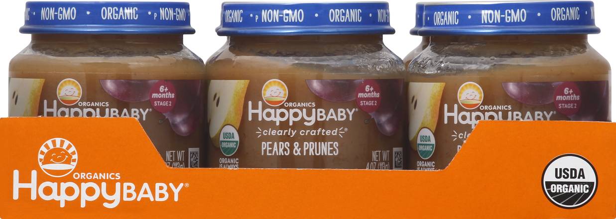 Happy Baby Organic Pears & Prunes Baby Food Stage 2