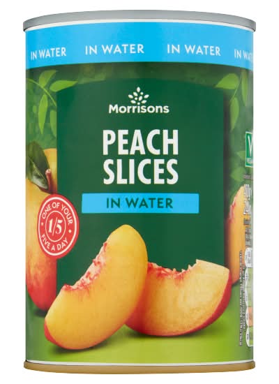 Morrisons Peach Slices in Water (410g)
