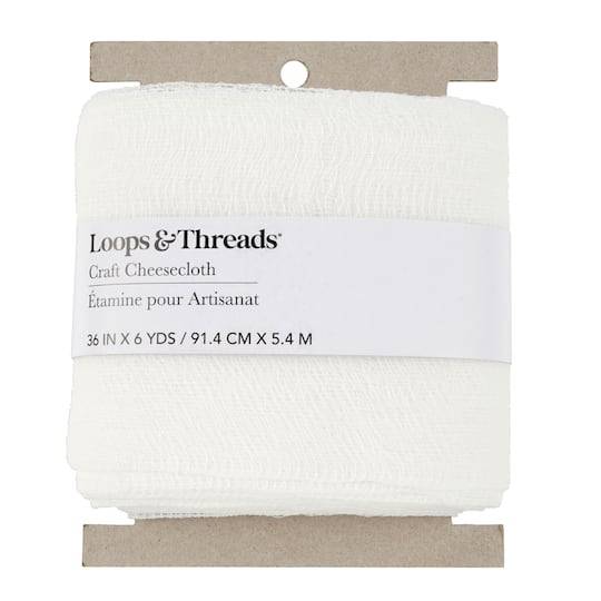 Loops & Threads Craft Cheesecloth, 36" x 6yd, White