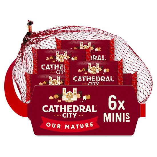Cathedral City Mini Mature Cheddar Cheeses 6x20g