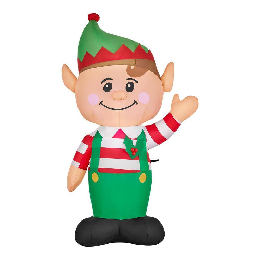 Home Accents Holiday 3.5 Ft. Led Elf Christmas Airblown® Inflatable