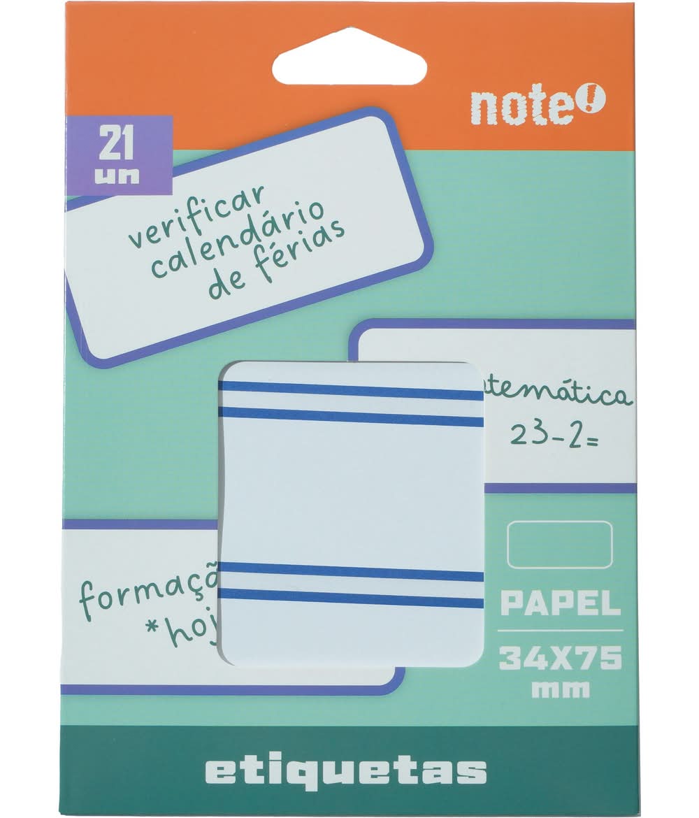 Etiq Ades 34*75 Milímetros Esquad Azul 21 Unidades Note!