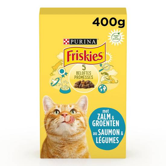 Friskies Kattenvoeding  Adult Zalm en Groenten 400g