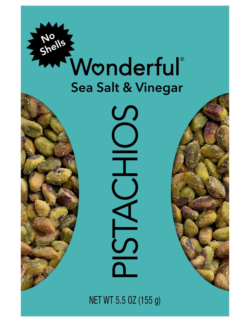 Wonderful No Shells Pistachios, Sea Salt & Vinegar (5.5 oz)
