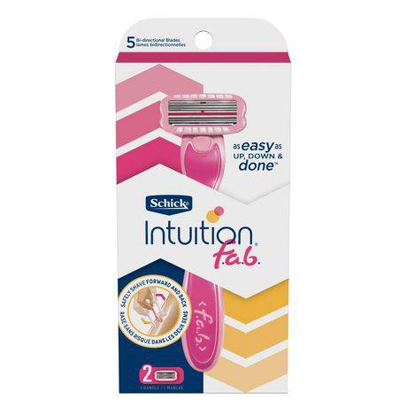 Schick Intuition Fab Womens Razor With Unique Two-Way Directional