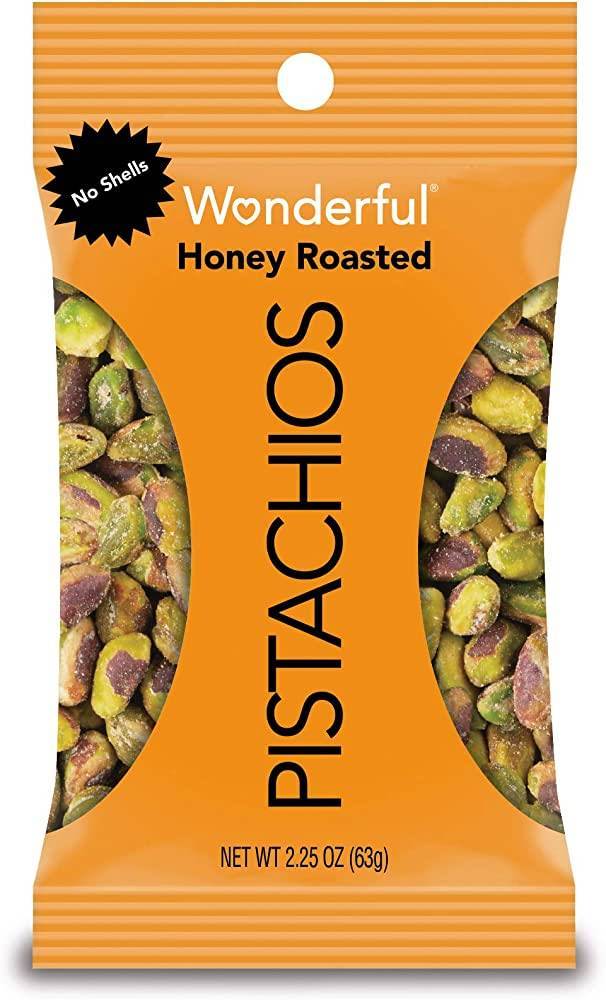 WONDERFUL PISTACHIOS HONEY ROASTED 2.5 OZ