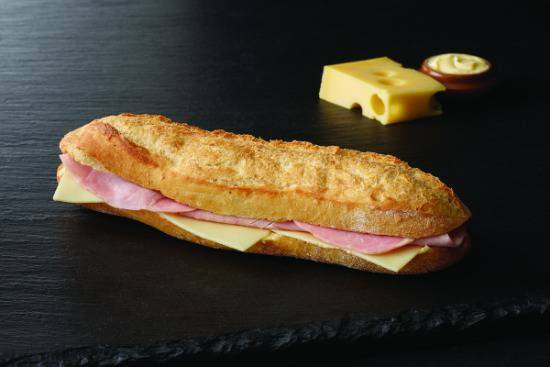 Sandwich Mixte jambon beurre fromage