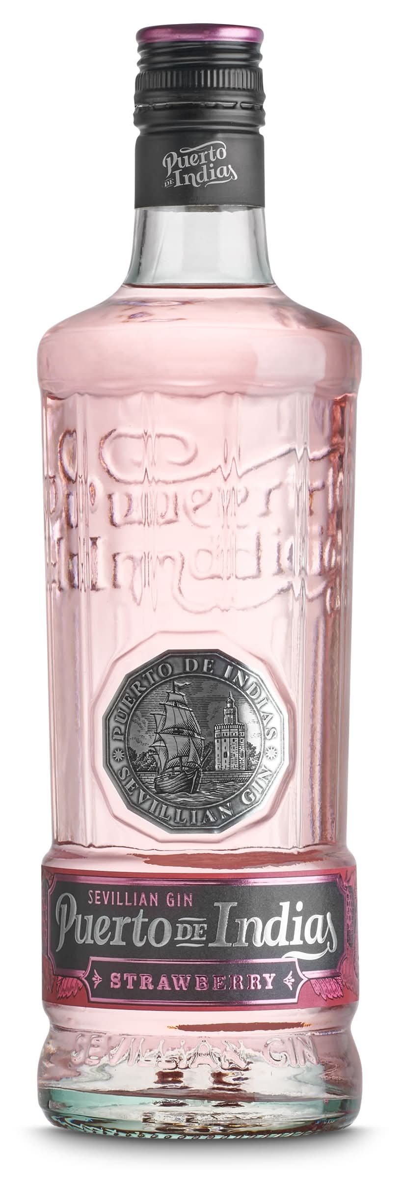 Ginebra Sabor Fresa Puerto De Indias Botella 70 Cl