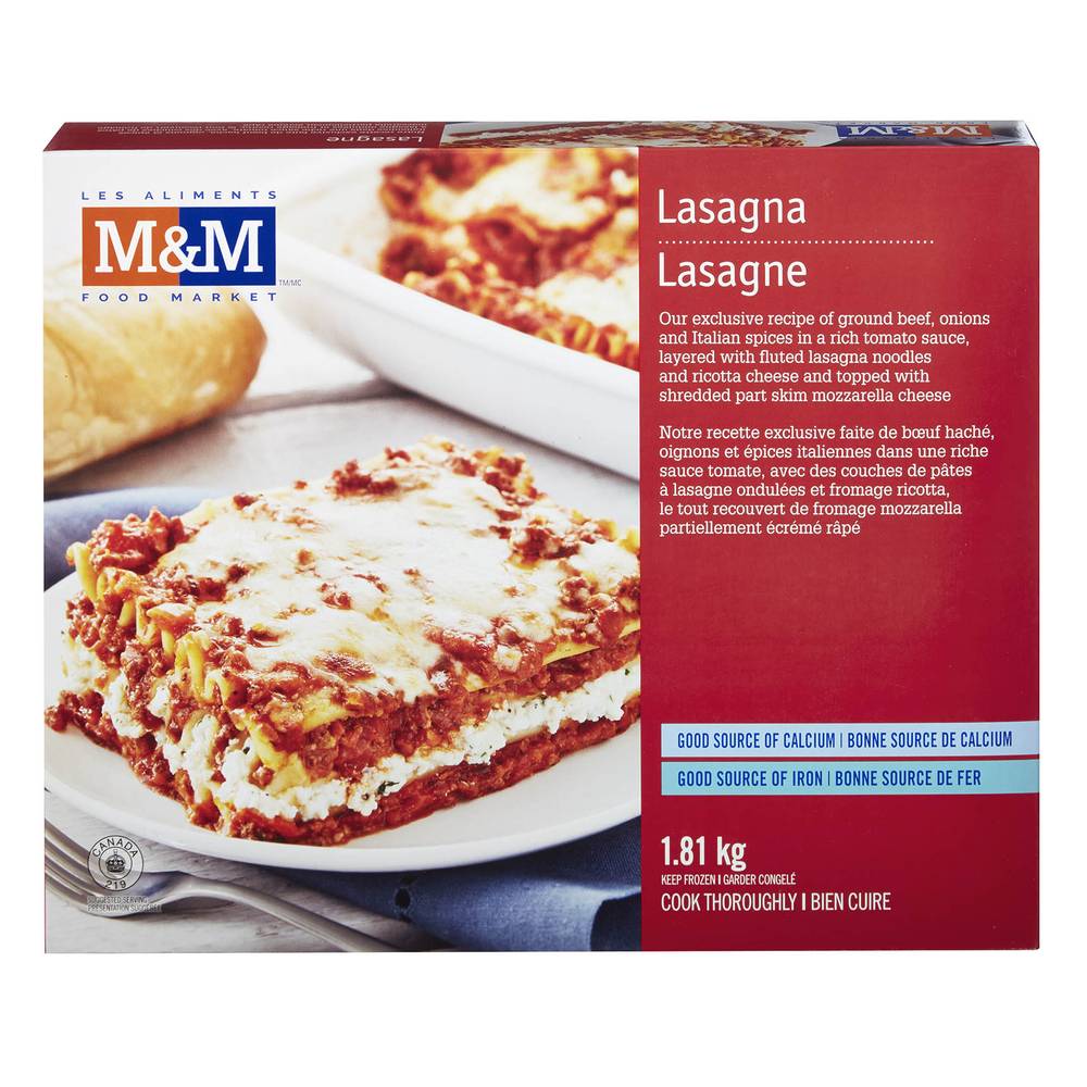 M&m food market lasagne