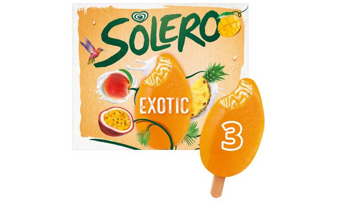 Solero Exotic Ice Cream 3 x 90 ml