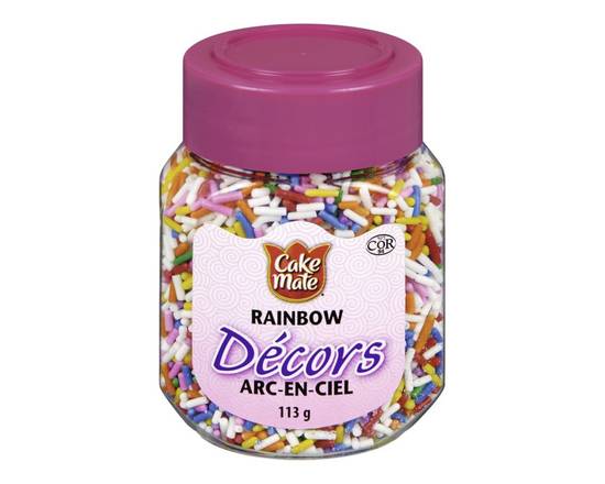 Cake Mate · Arcenciel - Décors rainbow sprinkles (113 g)