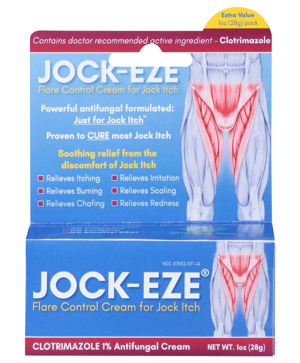 JOCK-EZE Clotrimazole 1% Antifungal Cream (1 oz)