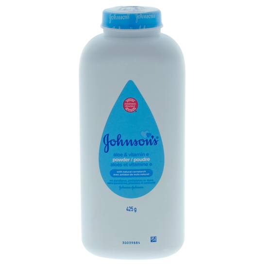 Poudre aloès et vitamine E, 425 g – Johnson's : Talc