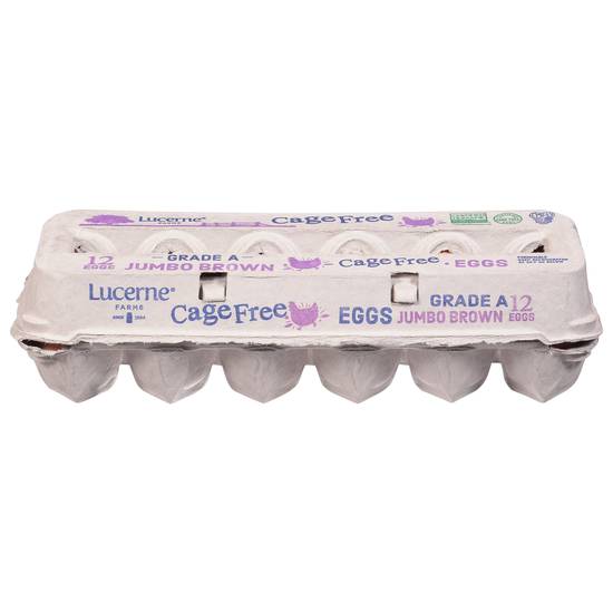 Lucerne Jumbo Cage Free Brown Eggs (12 ct)