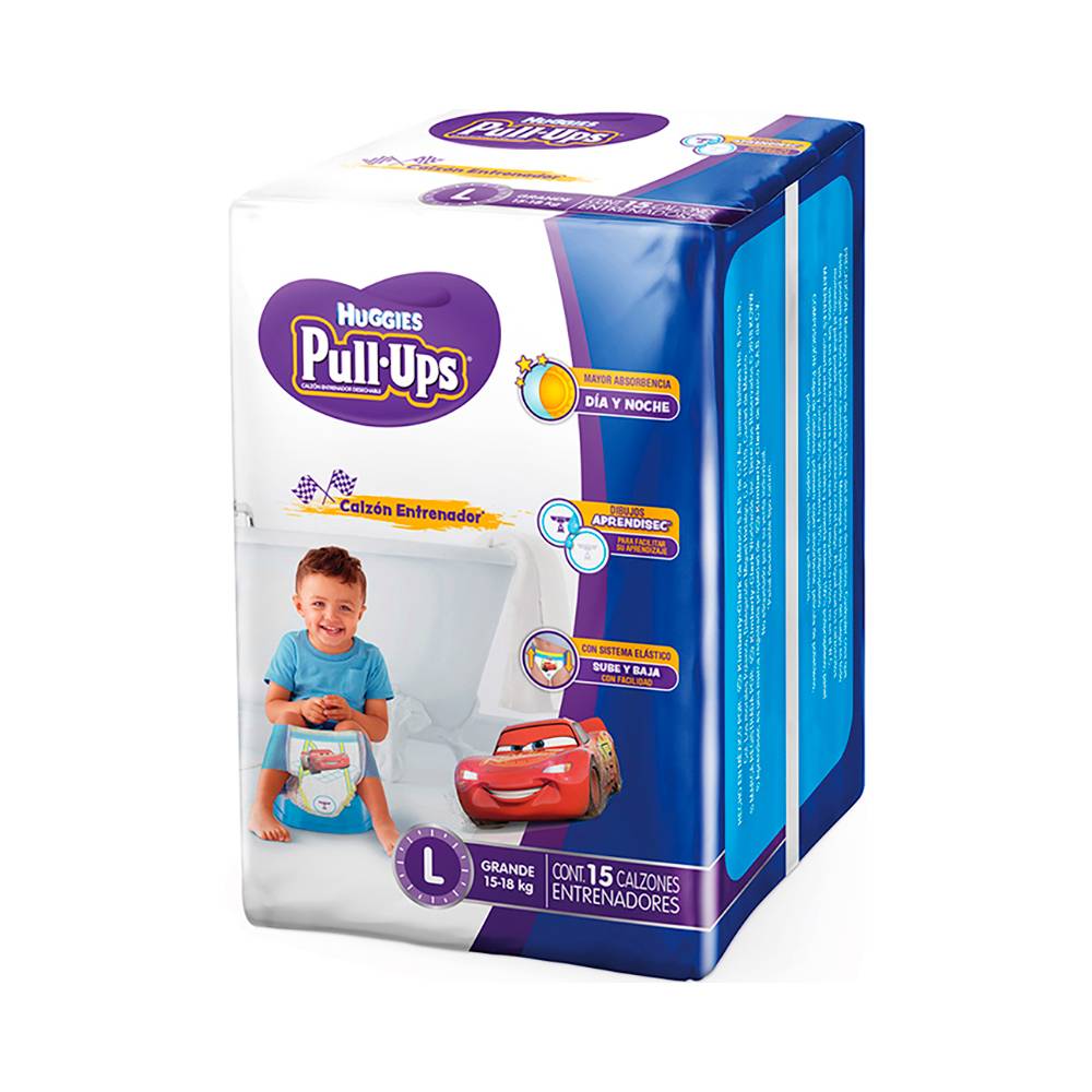 Huggies · Calzón entrenador pull-ups, G (15 un)