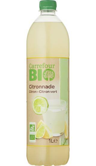 Carrefour bio boisson citronnade citron/citron vert  (1 l)
