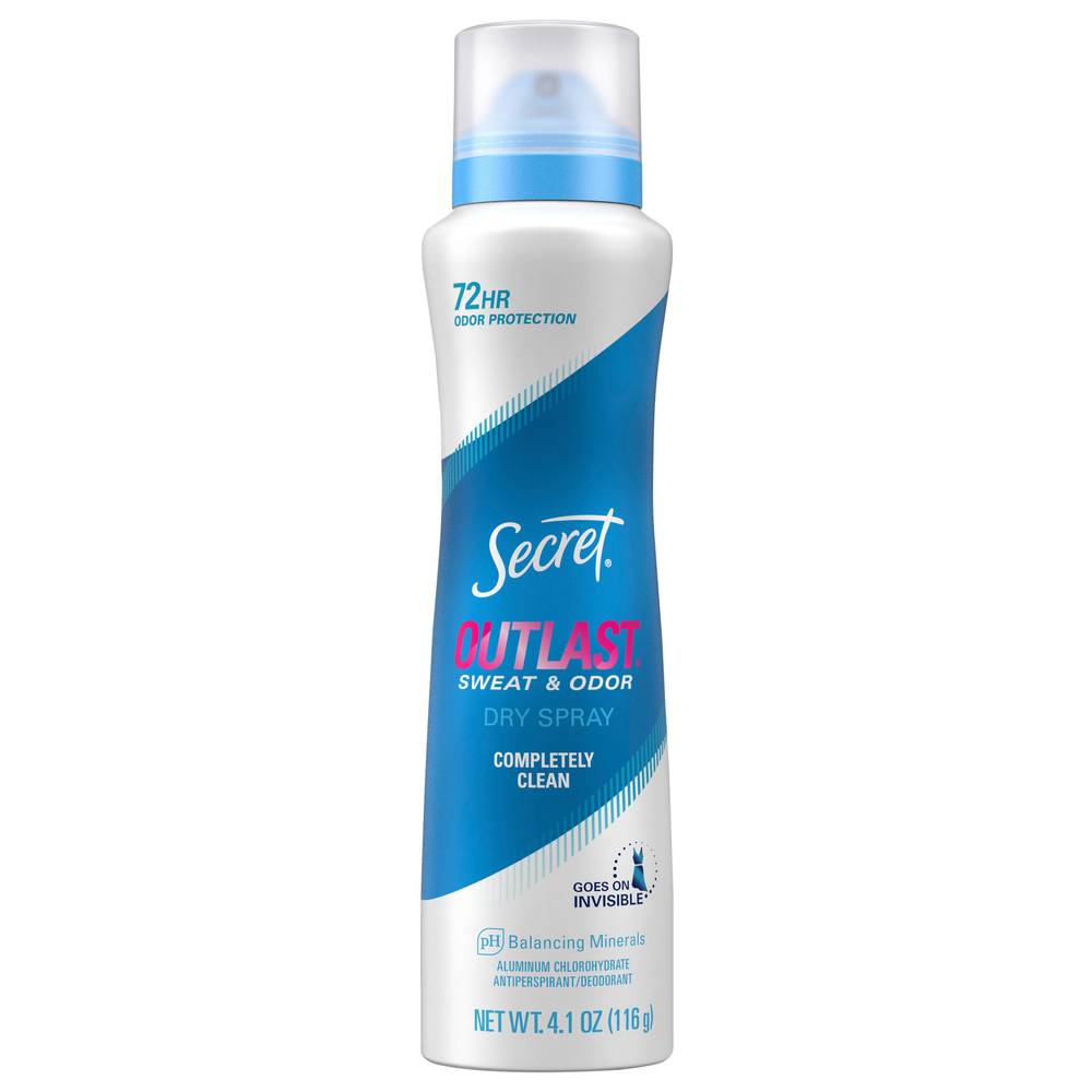 SECRET Outlast Dry Spray Antiperspirant Deodorant For Women (4.1 oz)