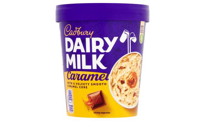 Cadbury Dairy Milk Caramel Ice Cream Tub 480Ml