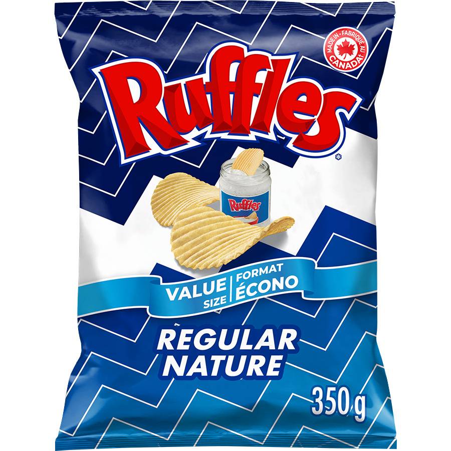 Ruffles Regular Potato Chips Value Size (350 g)