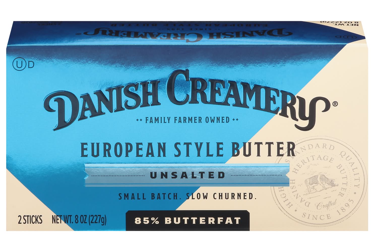 Danish Creamery Unsalted European Butter (8 oz)