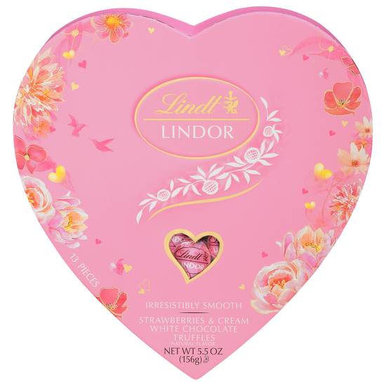 Lindor Valentine Strawberries & Cream Heart 5.5oz