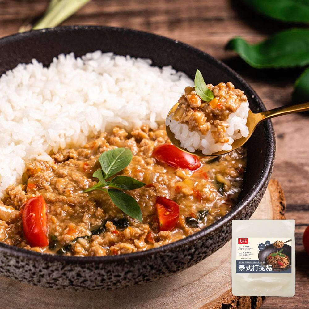 𡘙師傅-泰式打拋豬(200g)