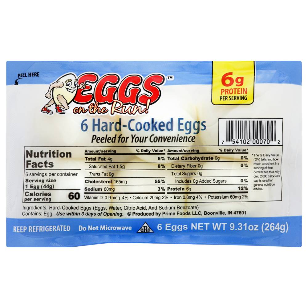 Eggs On The Run Hard-Cooked Eggs (9.31 oz)