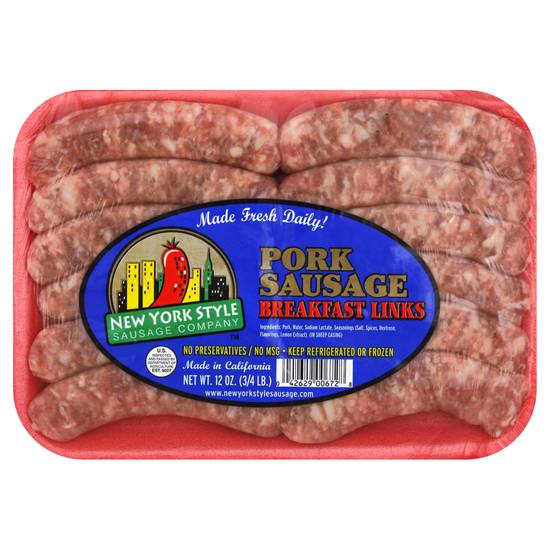 New York Style Sausage Company Pork Sausage Breakfast Links (12 oz)
