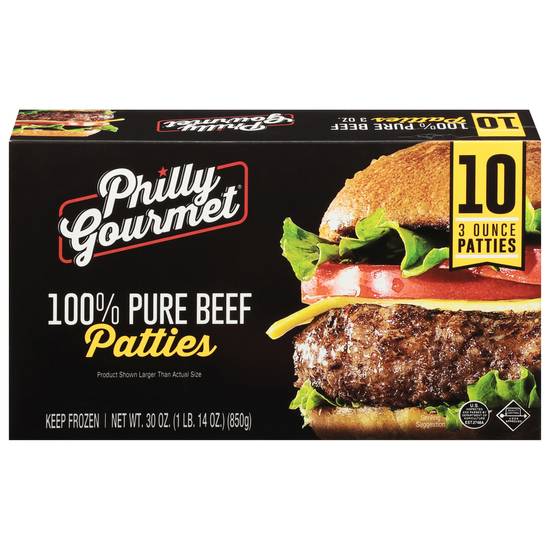 Philly Gourmet Pure Beef Patties (10 ct)