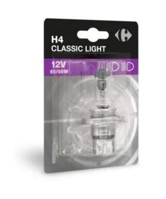 CARREFOUR Żarówka halogenowa 12 V H4  Classic Light 55W