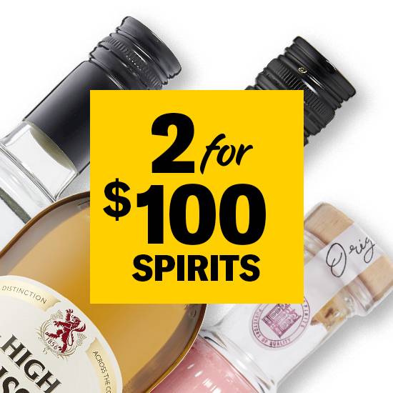 Any 2 Spirits for $100