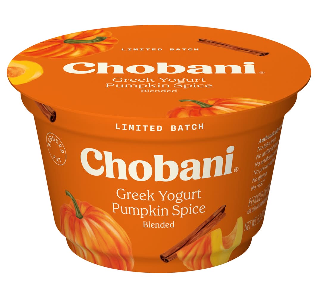 Chobani Limited Batch Lowfat Blended Greek Yogurt, Pumpkin Spice (5.3 oz)
