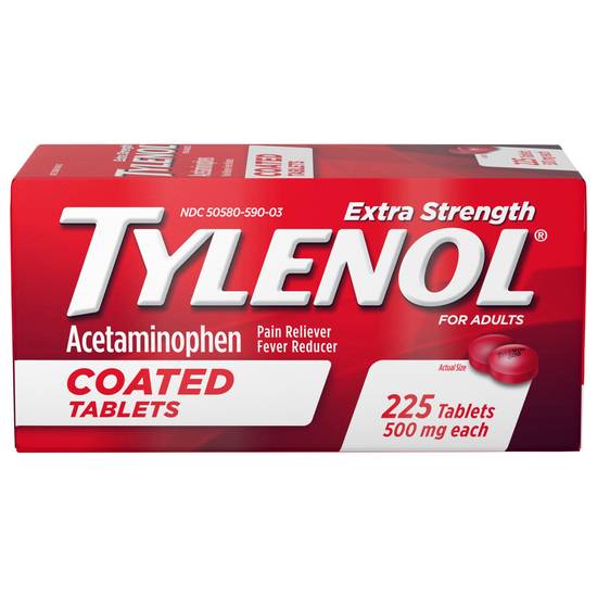 Tylenol Pain Reliever/Fever Reducer 225pcs
