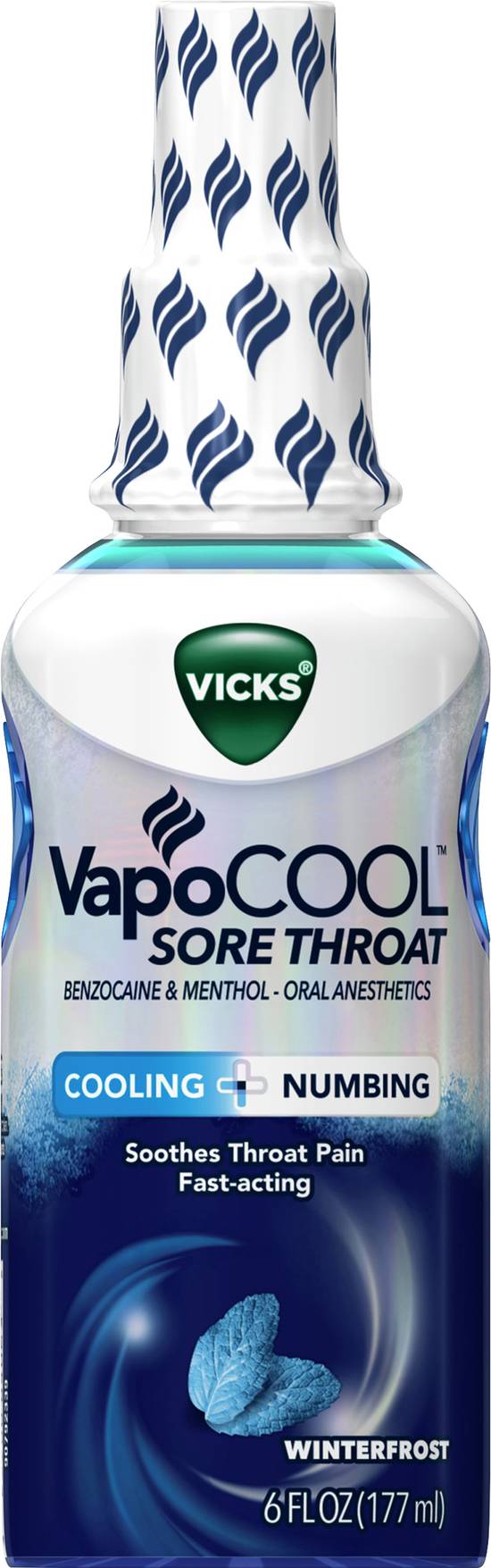 Vicks Vapocool Sore Throat Oral Anesthetic Winterfrost Flavor
