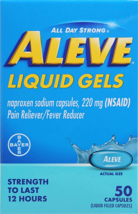 Aleve All Day Strong 220 mg Pain Reliever/Fever Reducer Capsules (50 ct)