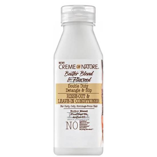 Creme of Nature Butter Blend & Flaxseed Rinse Out or Leave In Conditioner - 12 oz