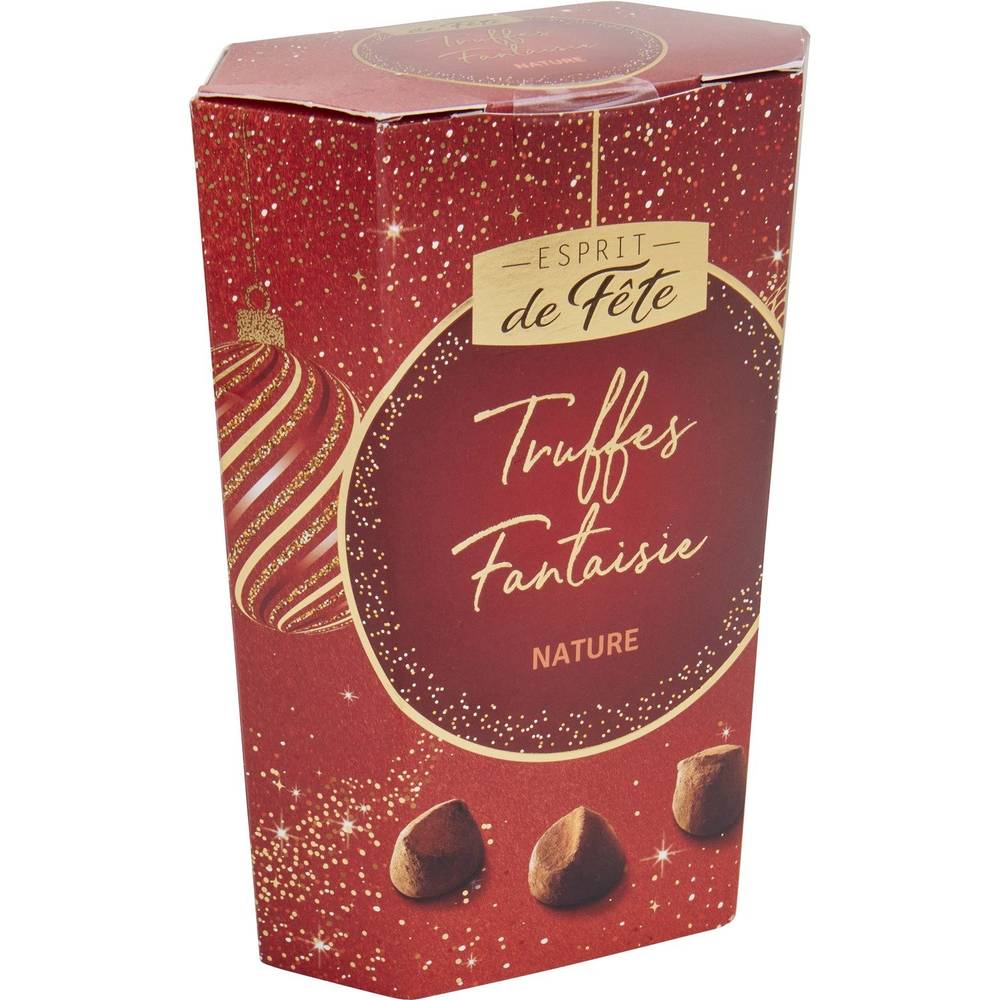 Esprit de Fête - Truffes de chocolats fantaisie nature (250g)