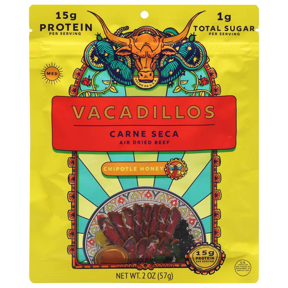 Vacadillos Medium Carne Seca (chipotle honey )