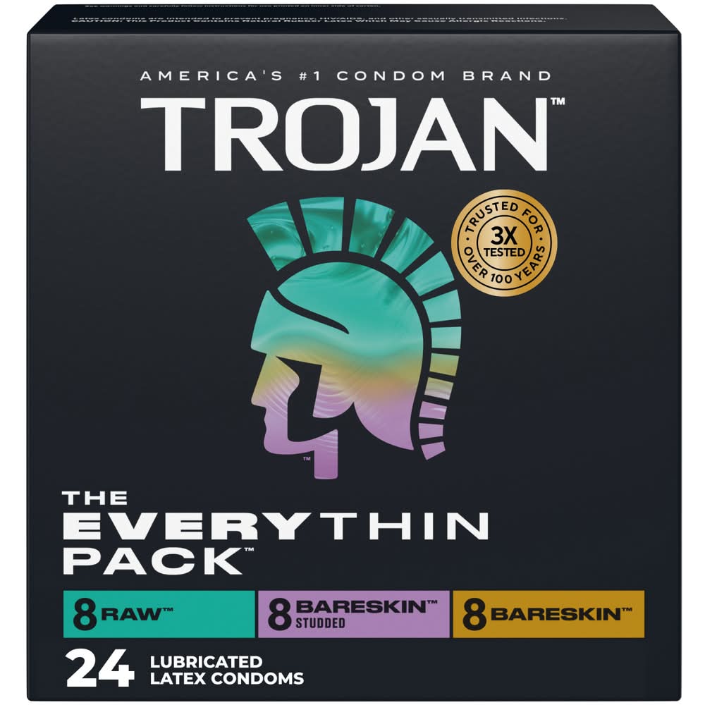trojan bareskin raw condoms vs trojan bareskin lubricated condoms specs Trojan Condom Bareskin Variety Pack 10 Ct - 10 CT